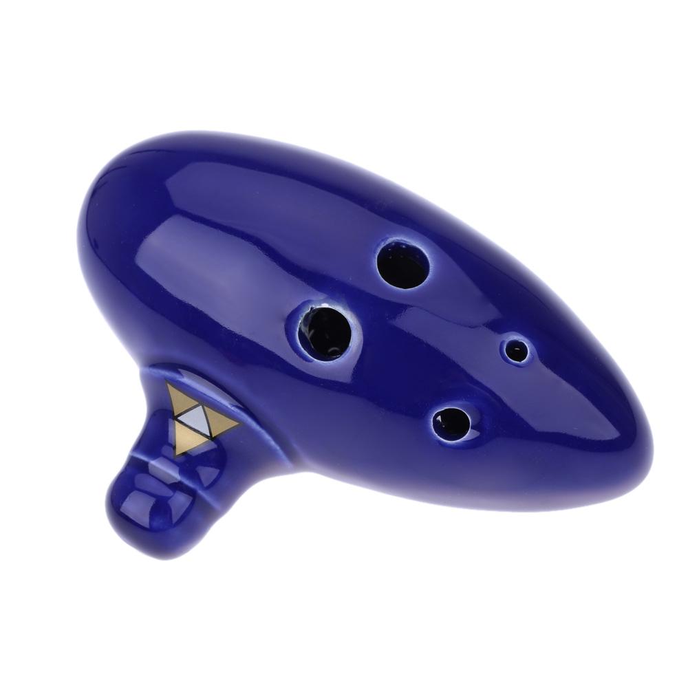 Wind Musical Instrument 6 Holes Ocarina Ceramic Alto C Vessel Flute