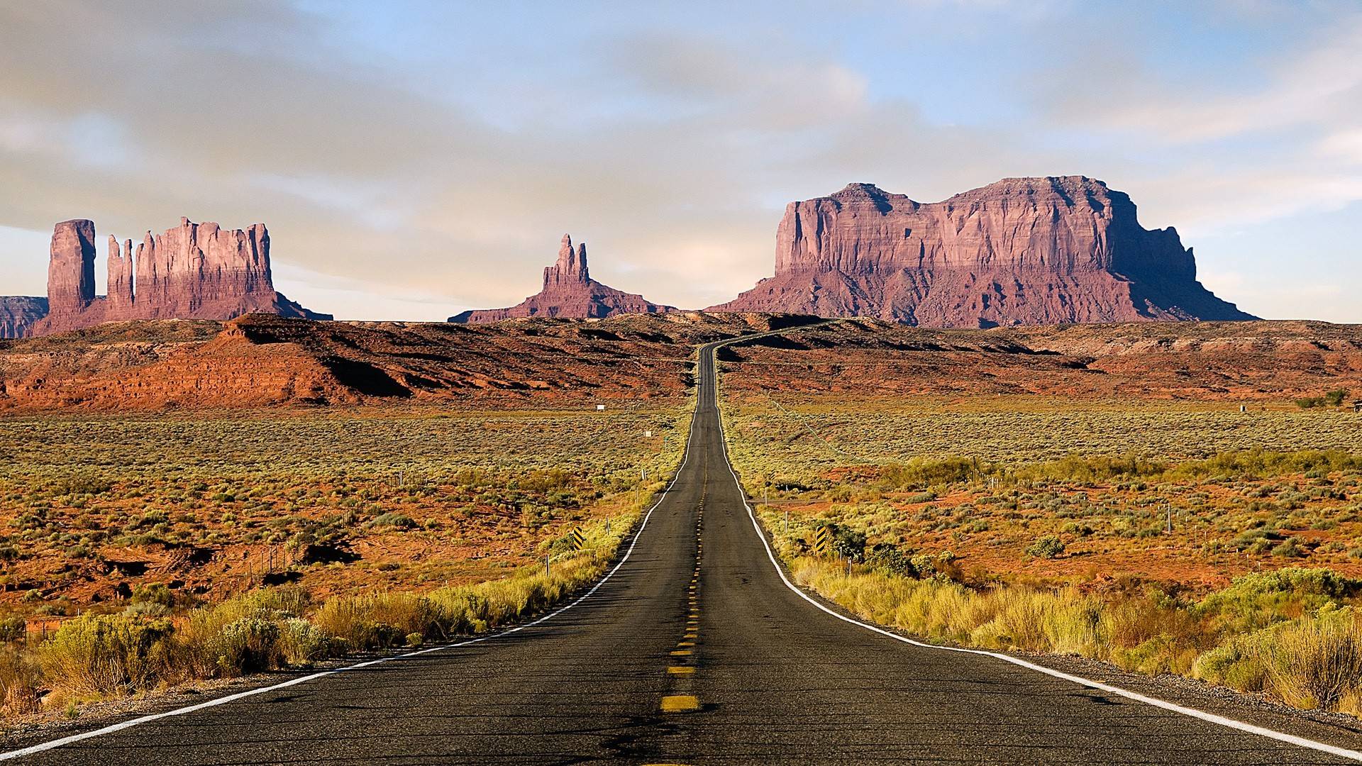 Monument Valley Road Wallpaper, iPhone Wallpaper, Facebook Cover