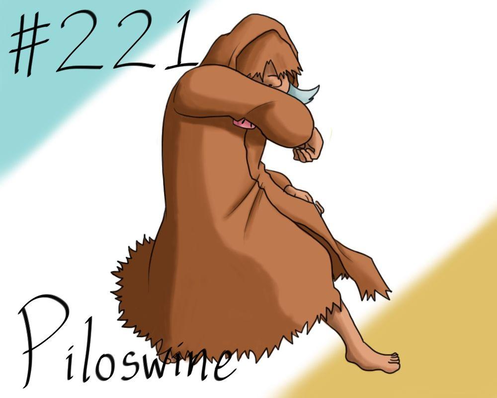 Pokemon Gijinka Project 221 Piloswine by JinchuurikiHunter