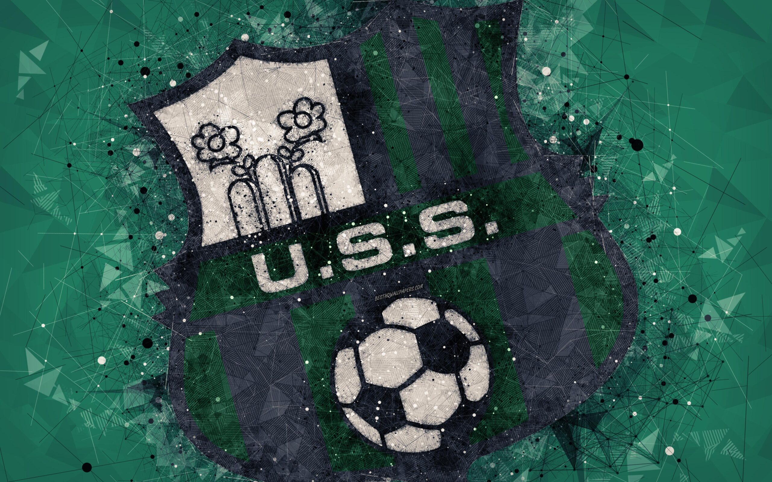 Download wallpapers Sassuolo FC, 4k, Italian football club, creative