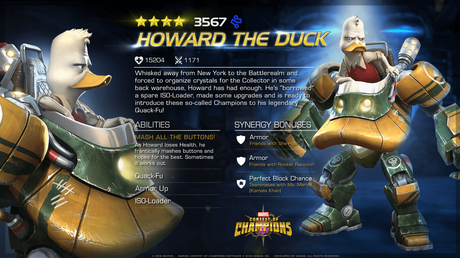 ENTERING MARVEL CONTEST OF CHAMPIONS: HOWARD THE DUCK