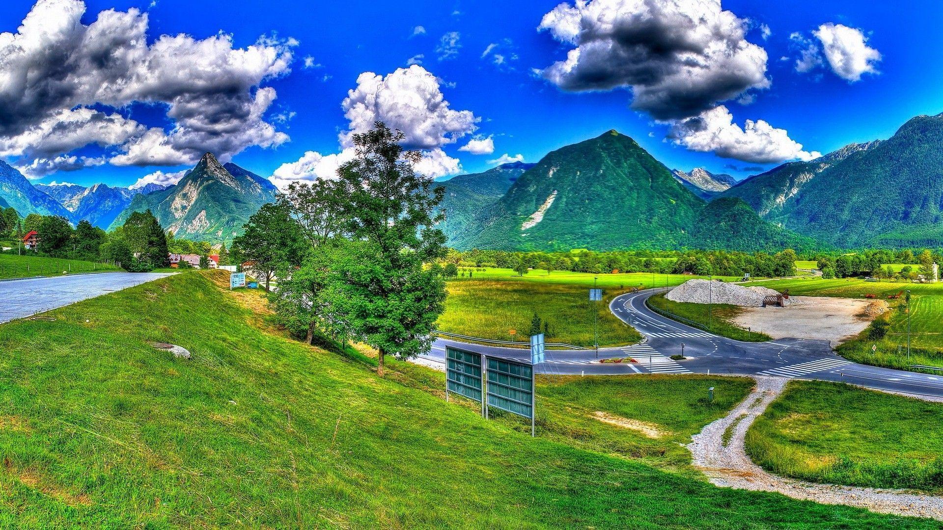 Bovec Town in Slovenia Europe Country Nature HD Wallpapers