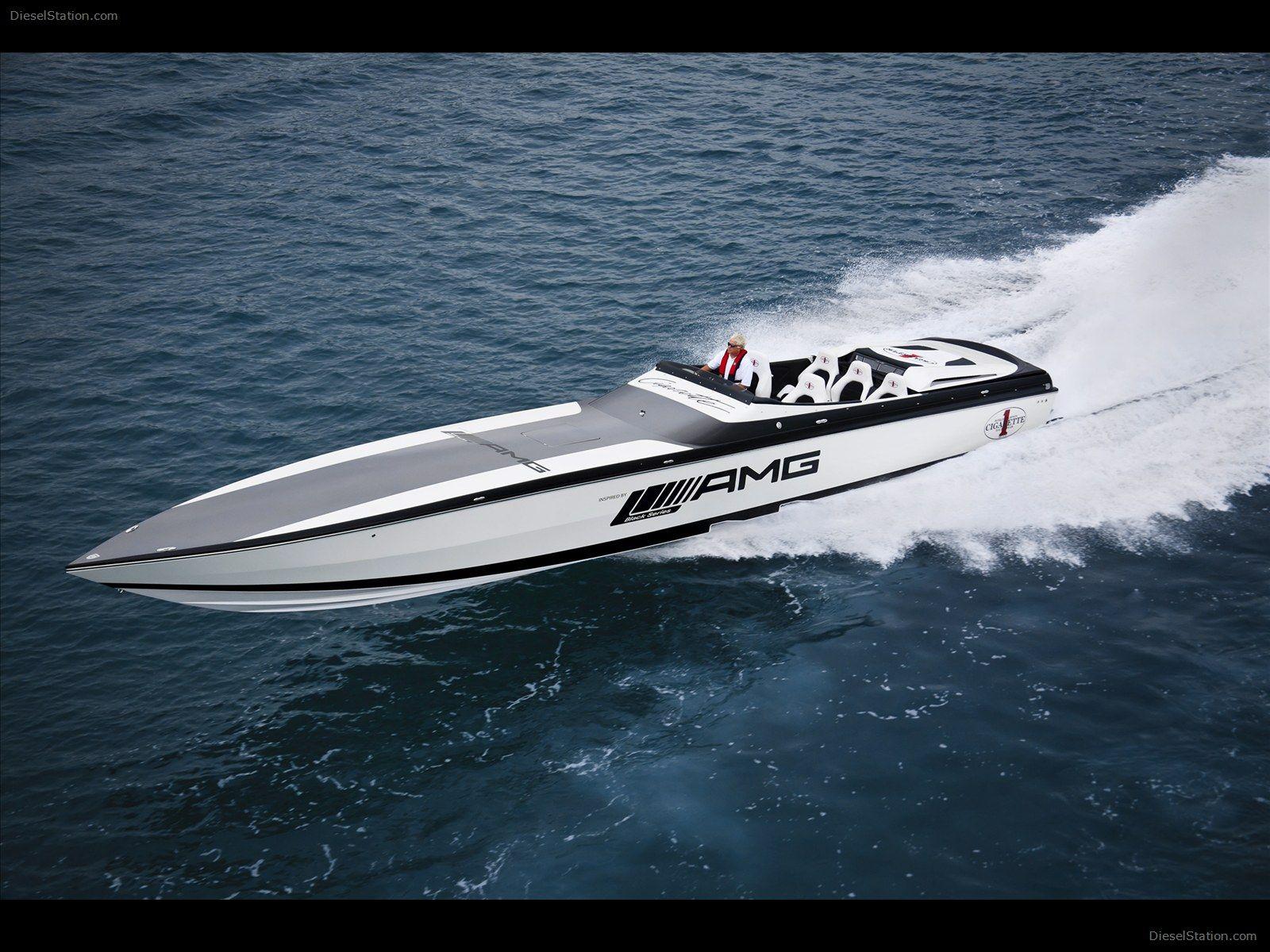 Mercedes Black Series 50 Marauder Cigarette Boat Exotic Car