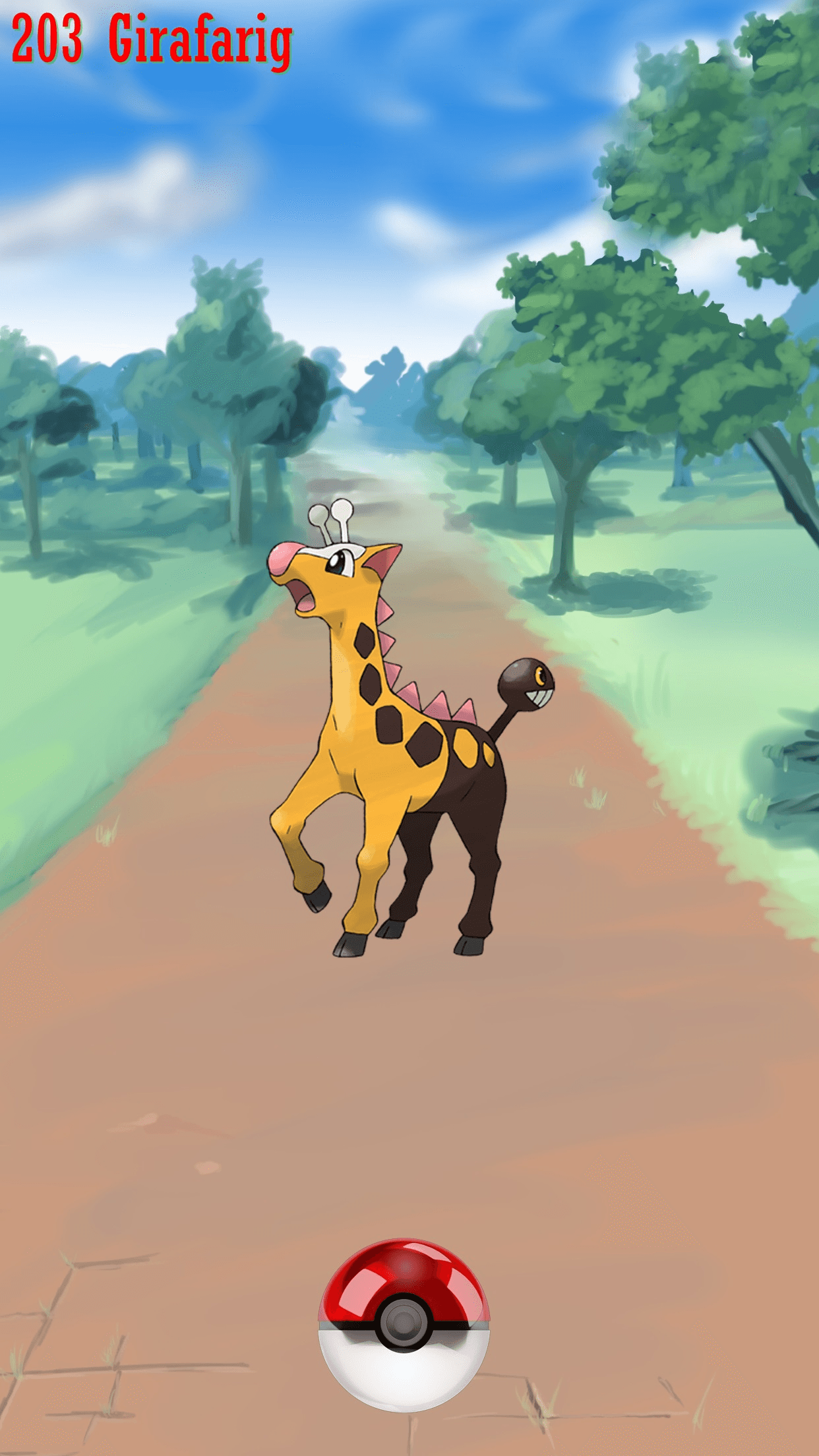 203 Street Pokeball Girafarig