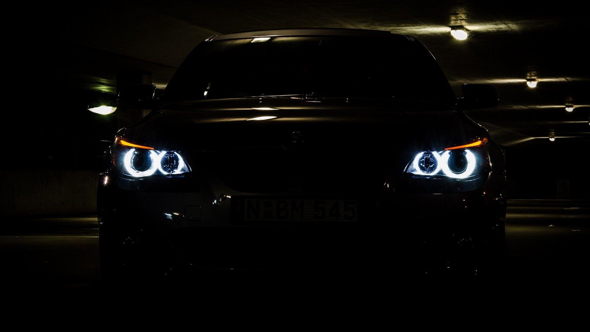 BMW, lights, cars, vehicles, BMW 5 Series, BMW E60, automobile, bmw