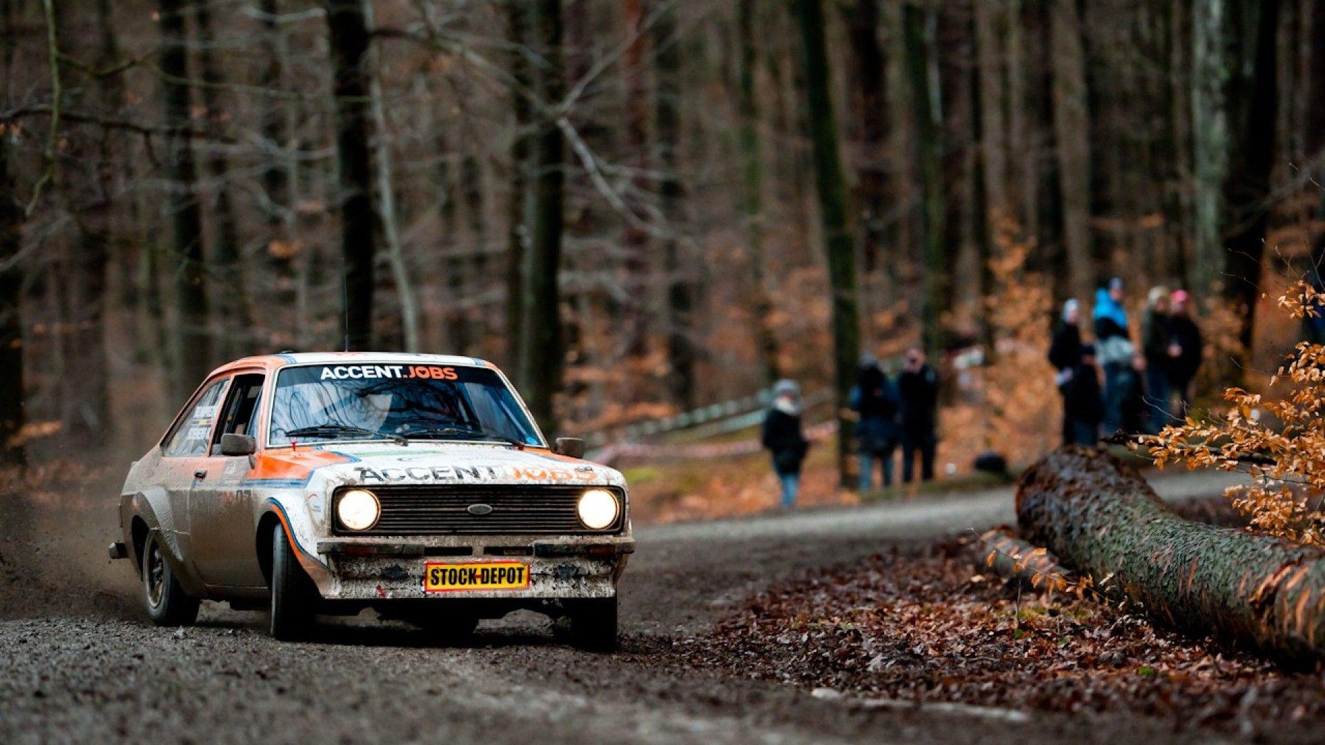 SimplyWallpapers: Ford Escort cars forests races racing