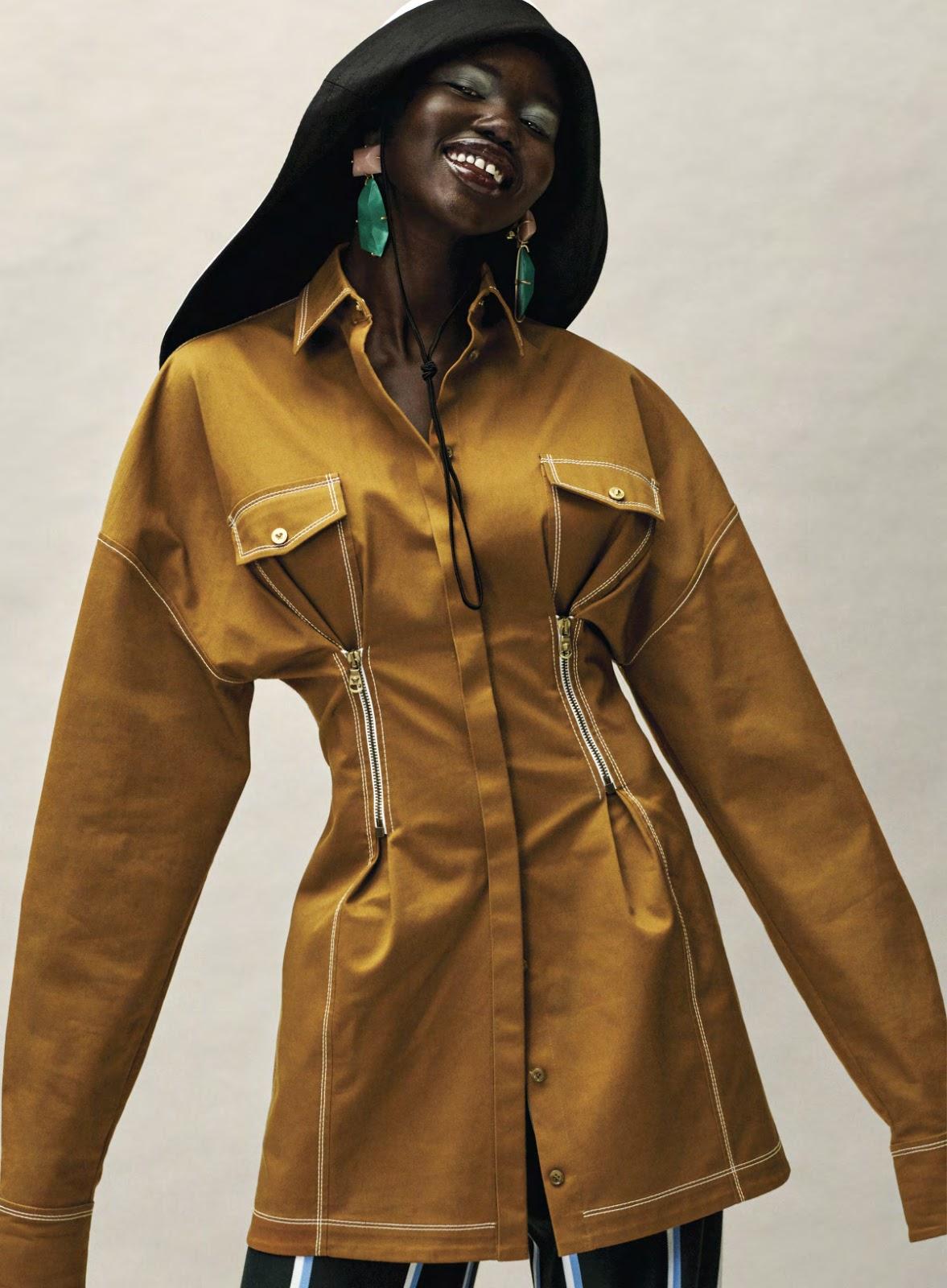 Adut Akech in Vogue USA January 2019 by Josh Olins