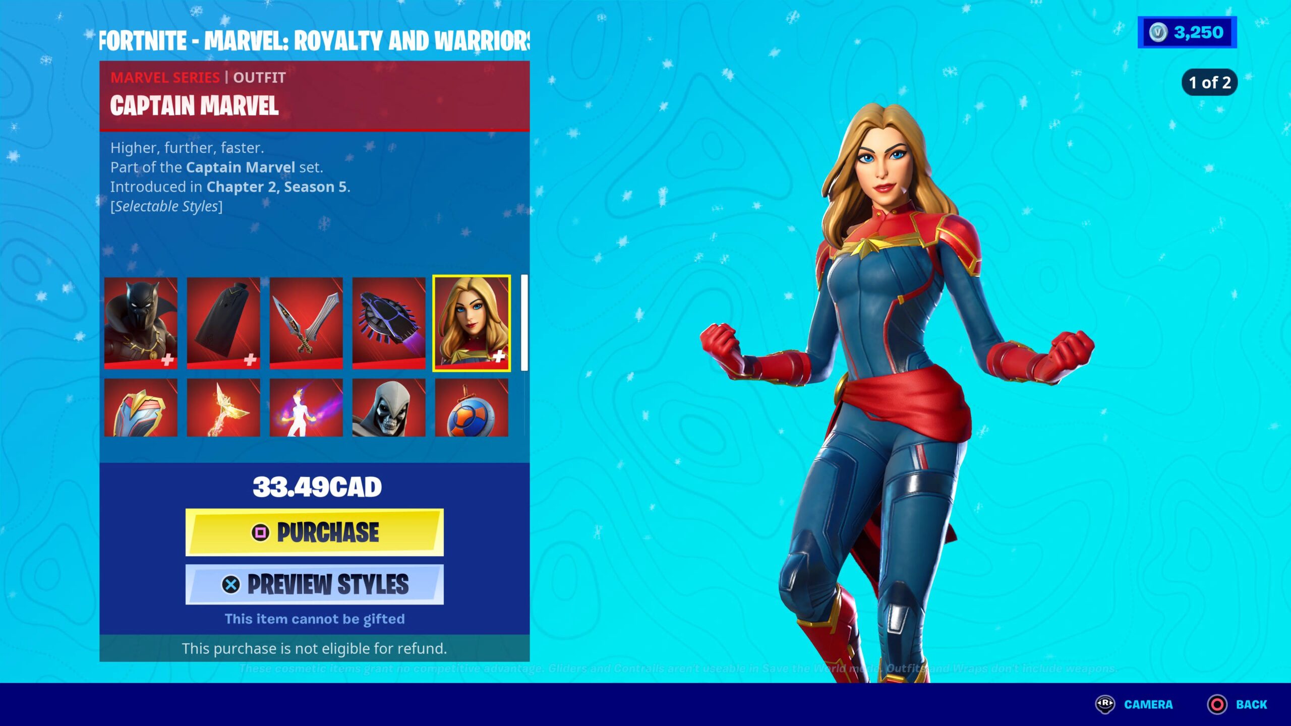 Captain Marvel Fortnite wallpapers