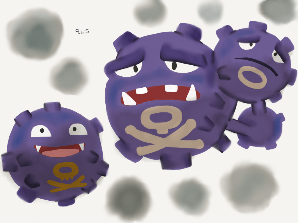 109 110 Koffing Weezing by lishazard