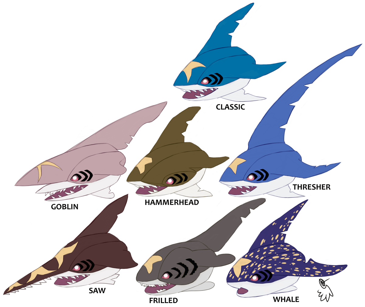 Sharpedo Variations by LucidJello