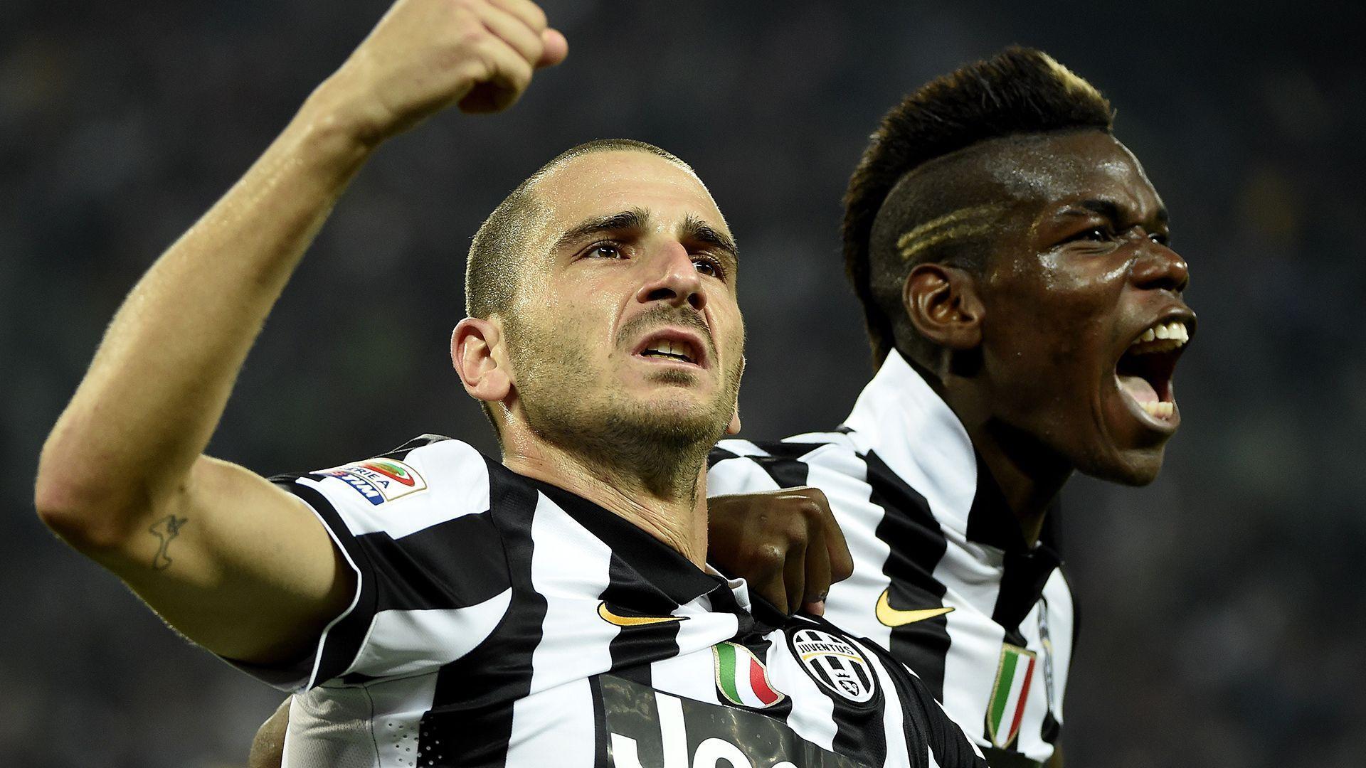 Leonardo Bonucci Paul Pogba Juventus Serie A 05102014