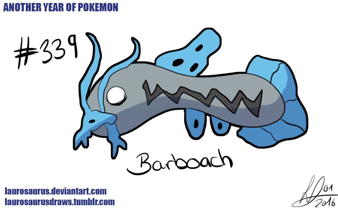 Another year of pokemon: Barboach by Laurosaurus