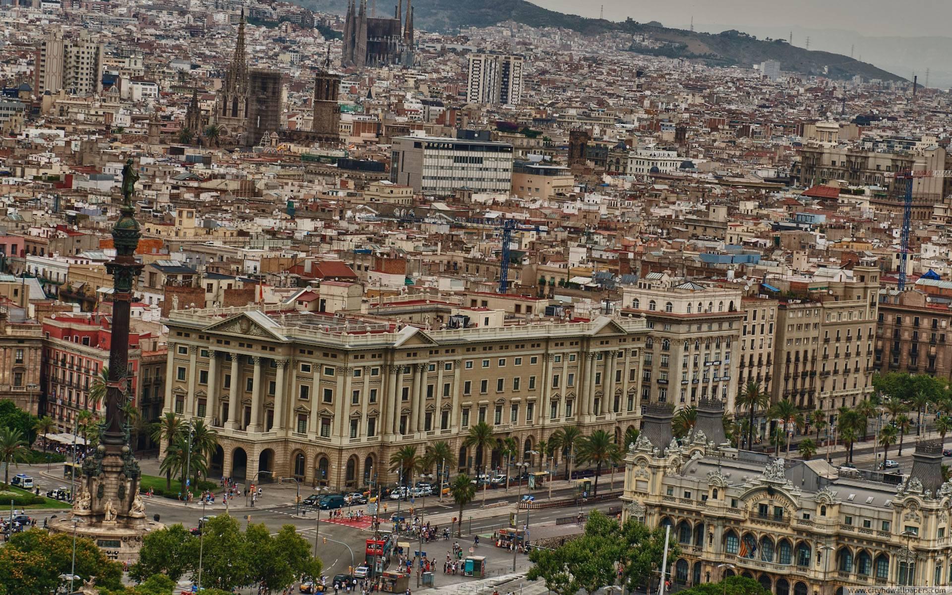 The architectural style of Barcelona city