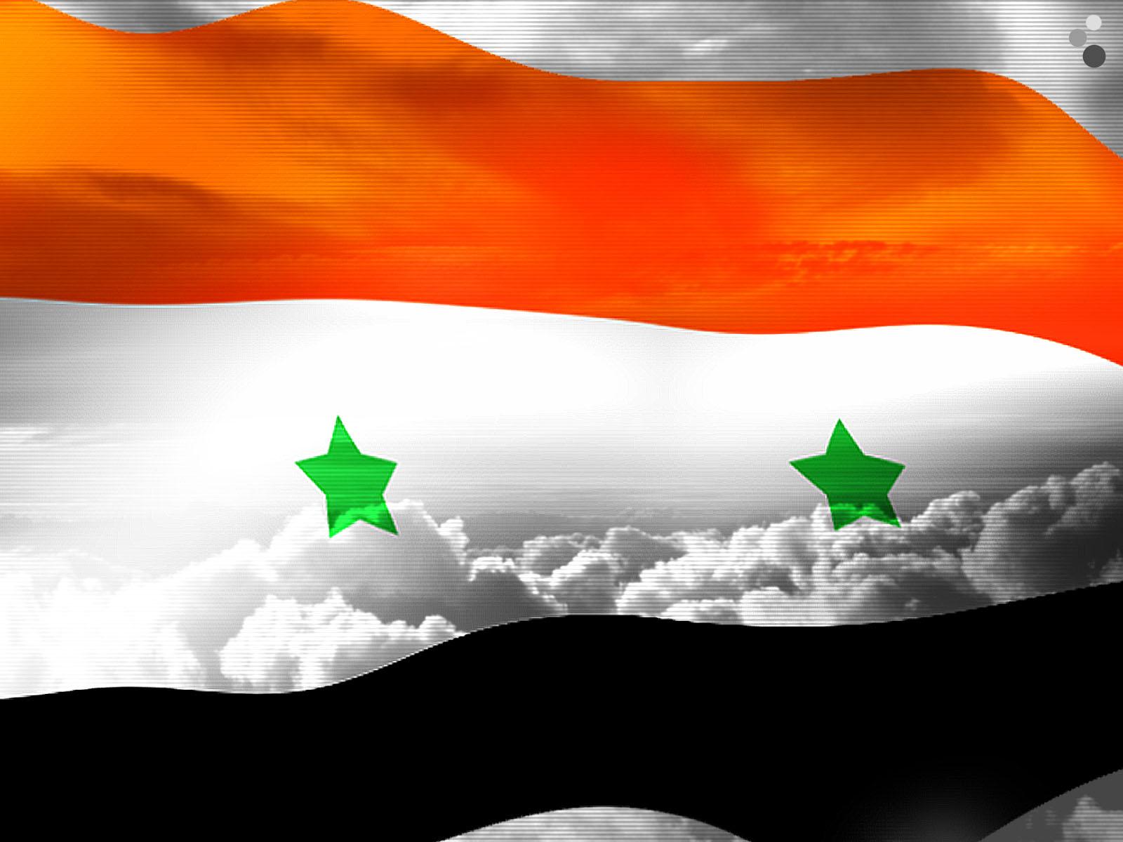 Syrian Flag Backgrounds For PowerPoint