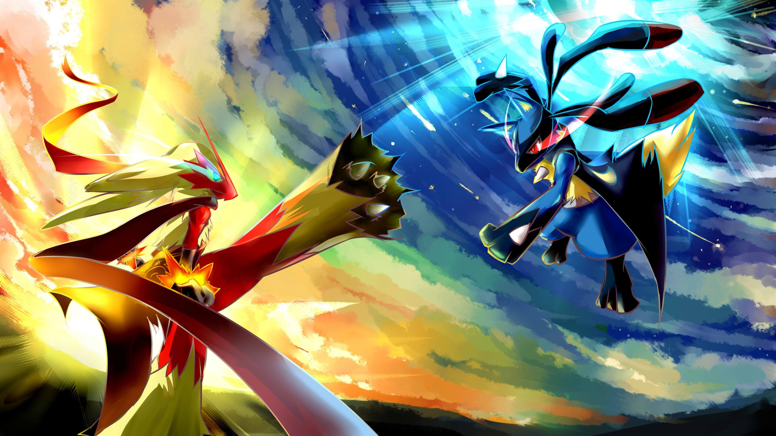 Pokemon Lucario Desktop Wallpaper.