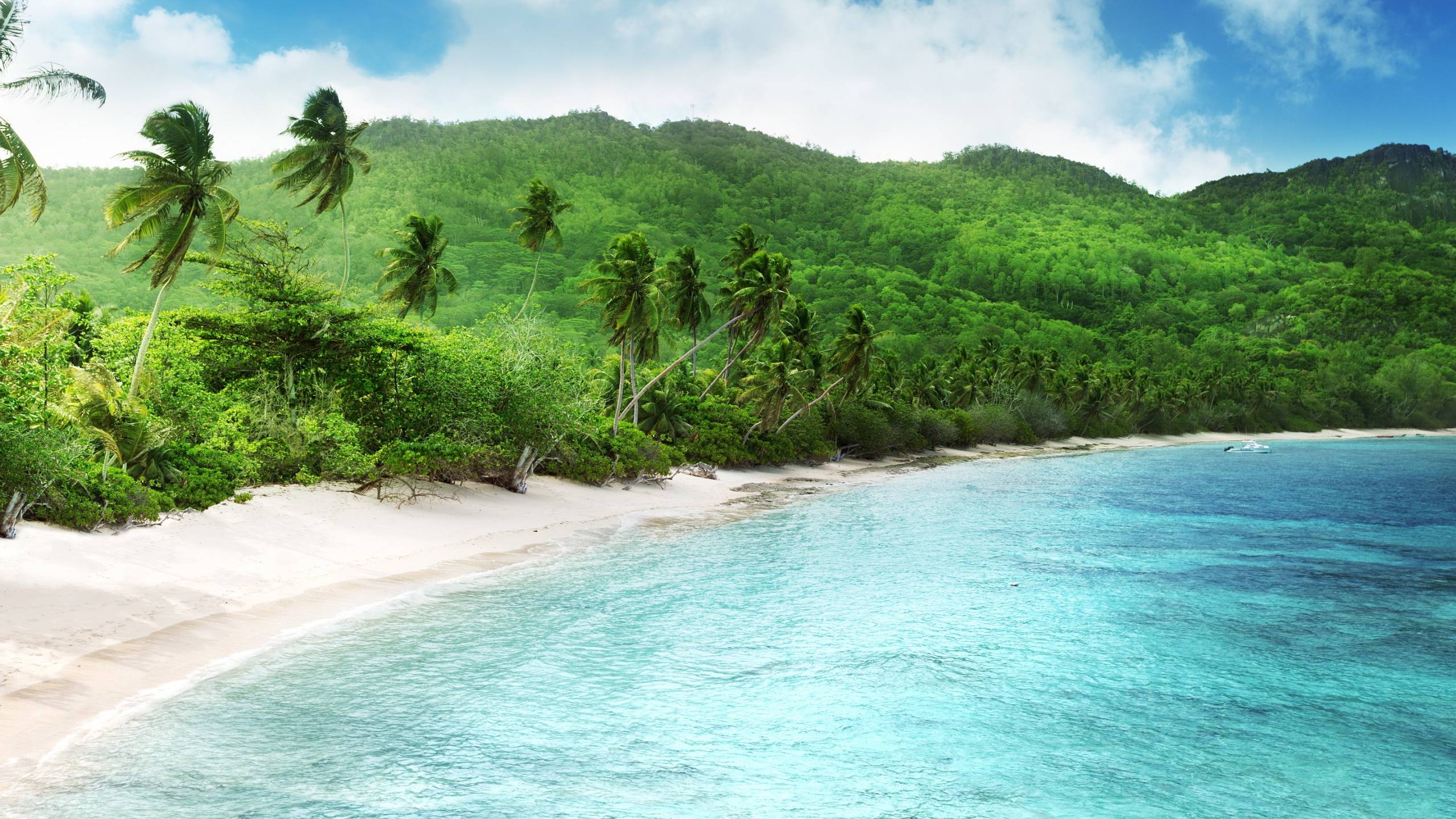 Tropical beach seychelles Wallpapers