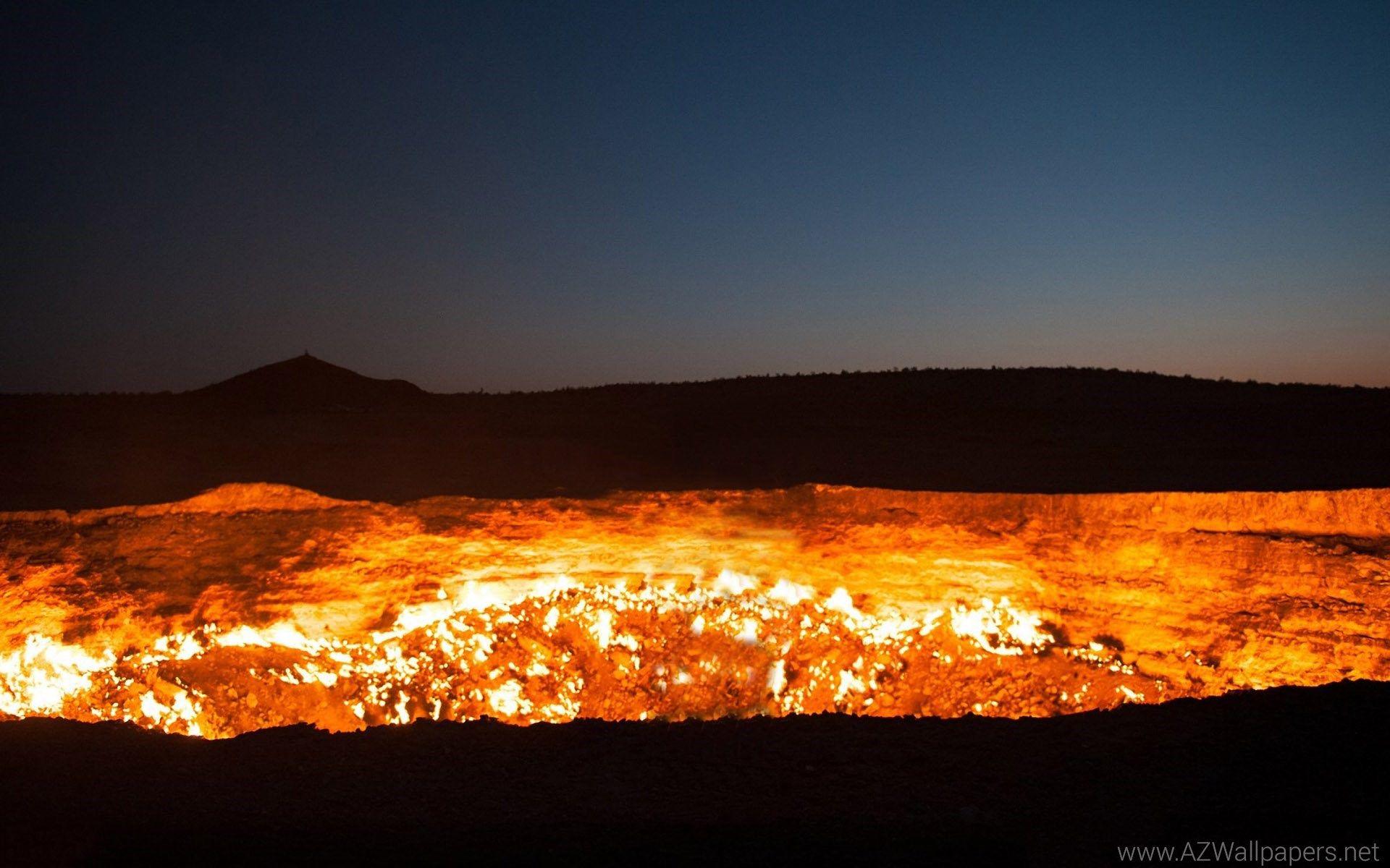 Door To Hell, Darvaza, Turkmenistan Wallpapers Desktop Backgrounds