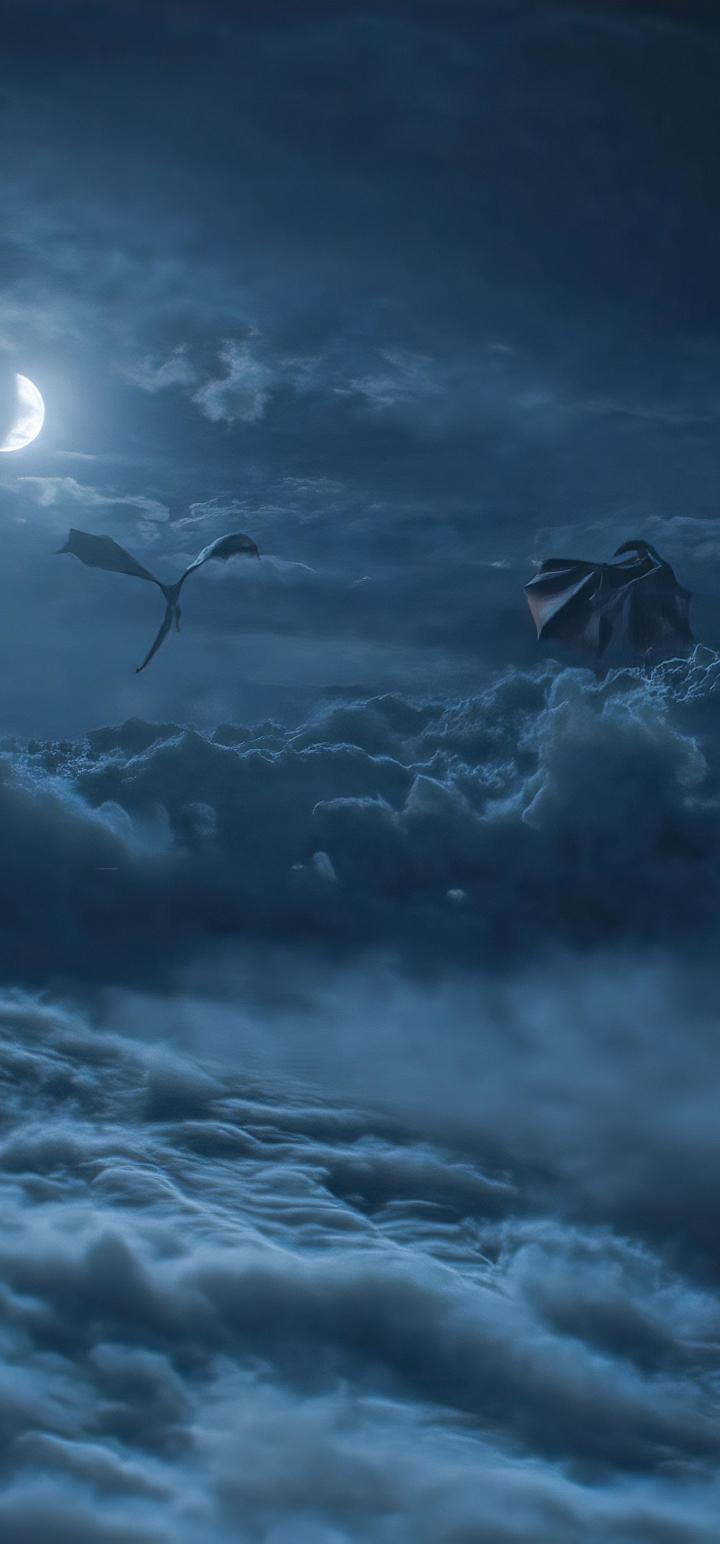 Dragons Above Cloud Game Of Throne Season 8