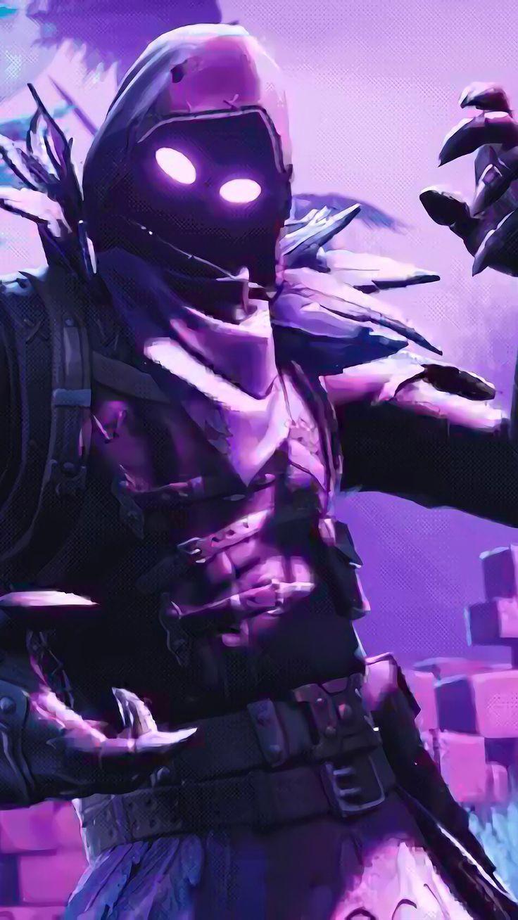 Fortnite’s Raven Skin HD Mobile Wallpaper.