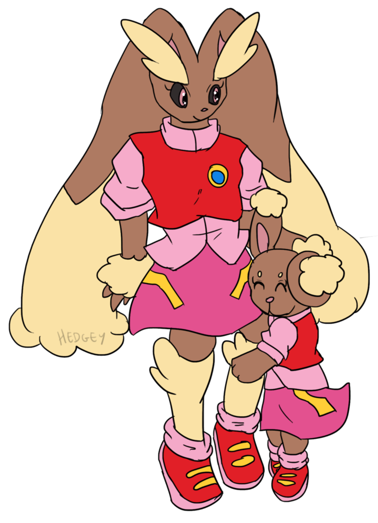 Comm: Lopunny and Buneary by Hedgey