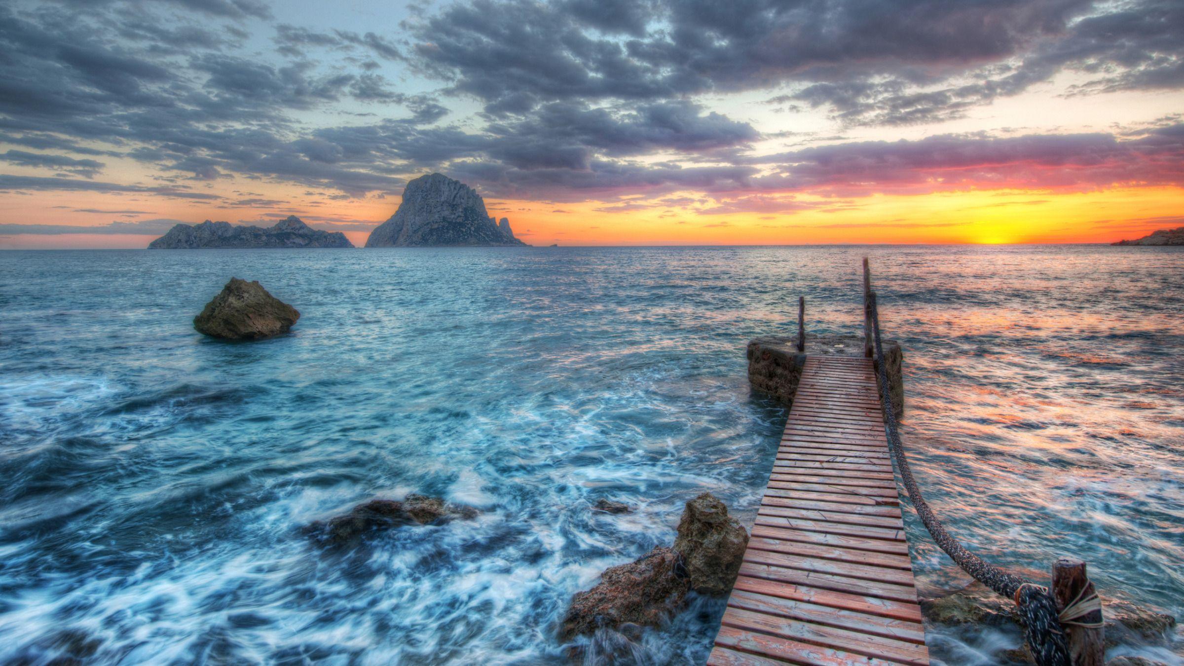 Distant Rocks Off Ibiza widescreen wallpapers