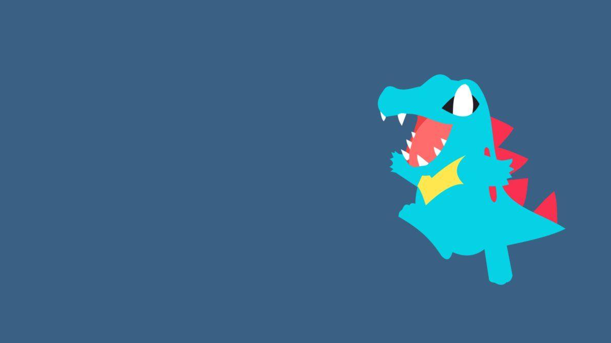 Totodile Minimalist Wallpapers