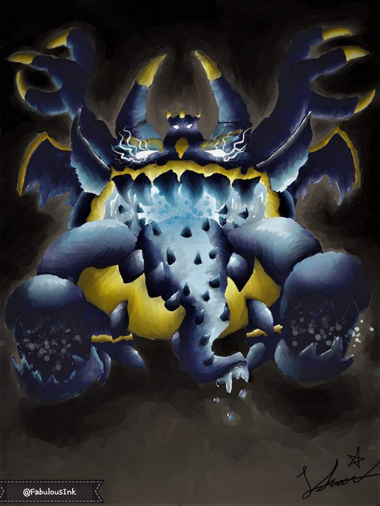 Guzzlord Appears! Dex Art Entry!