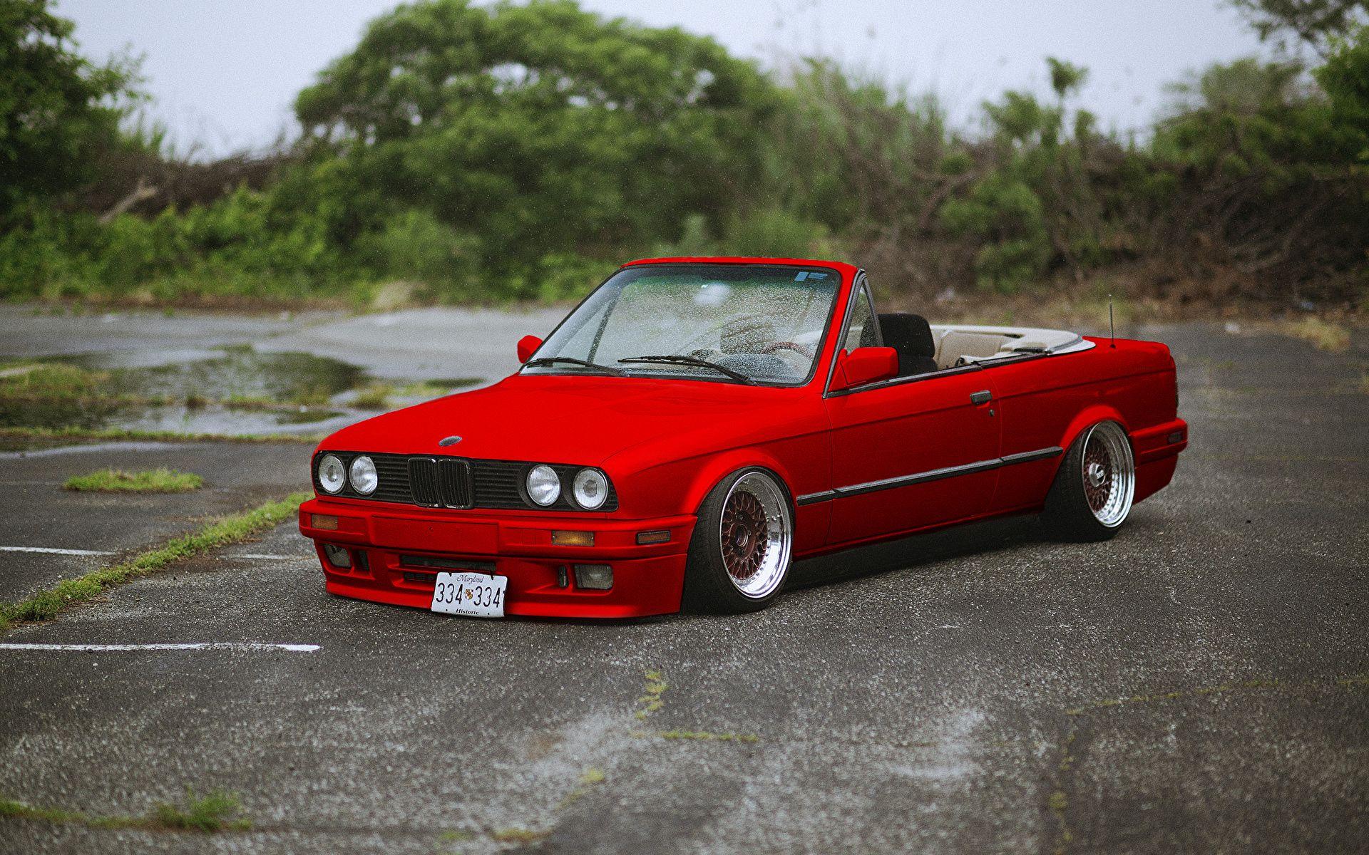 Picture BMW bmw,320,e30,cabrio,red Cabriolet Red auto