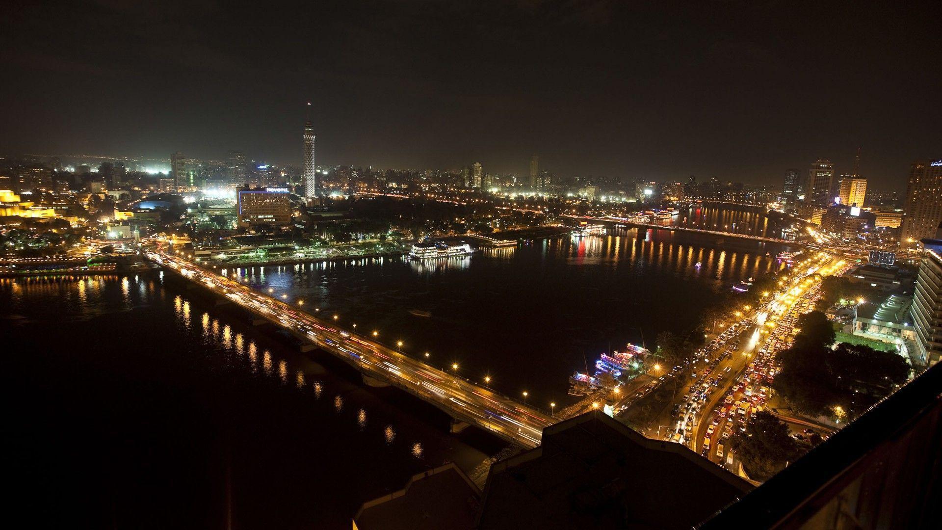 Night view in Cairo wallpapers and image