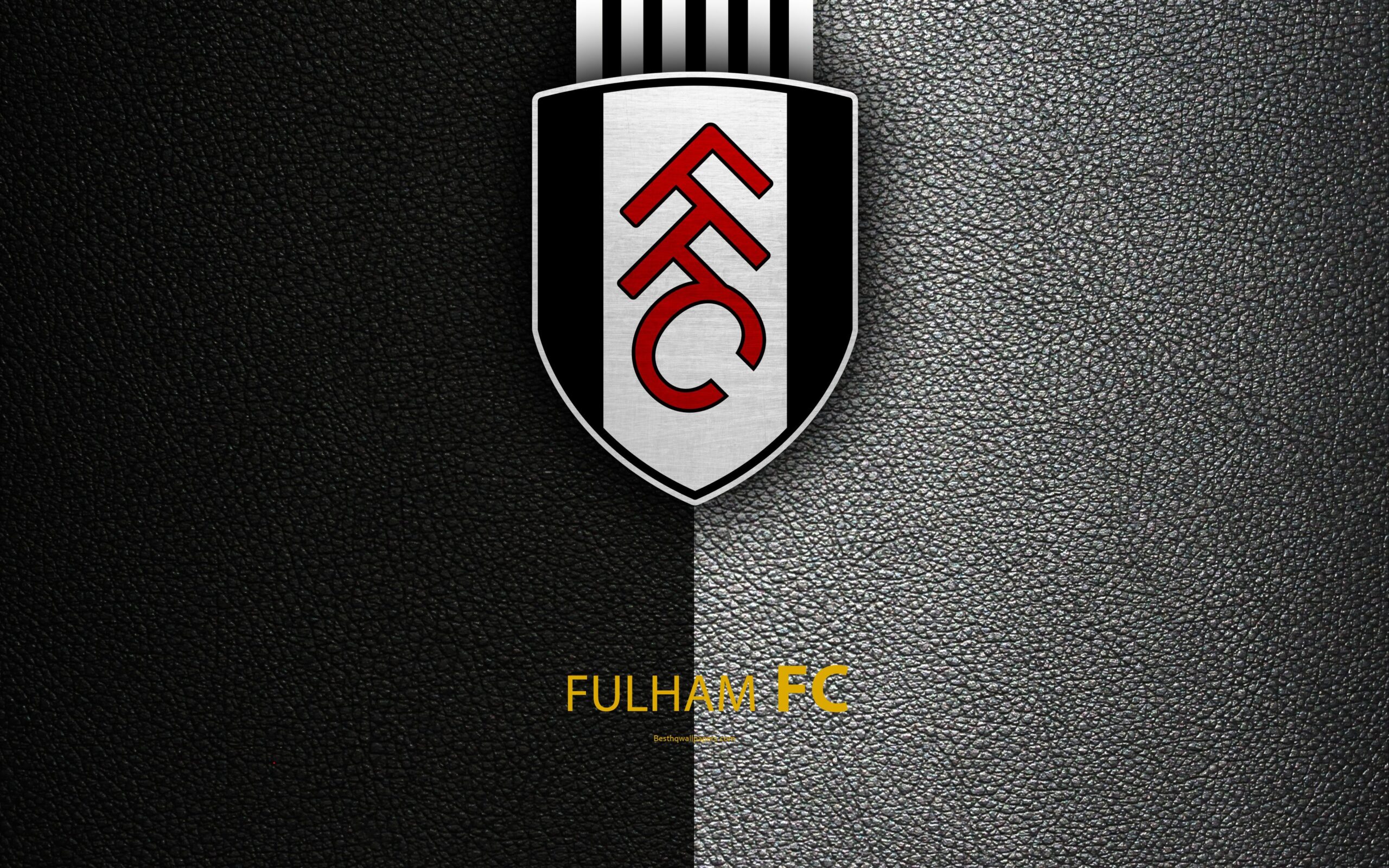 Download wallpapers Fulham FC, 4K, English football club, logo