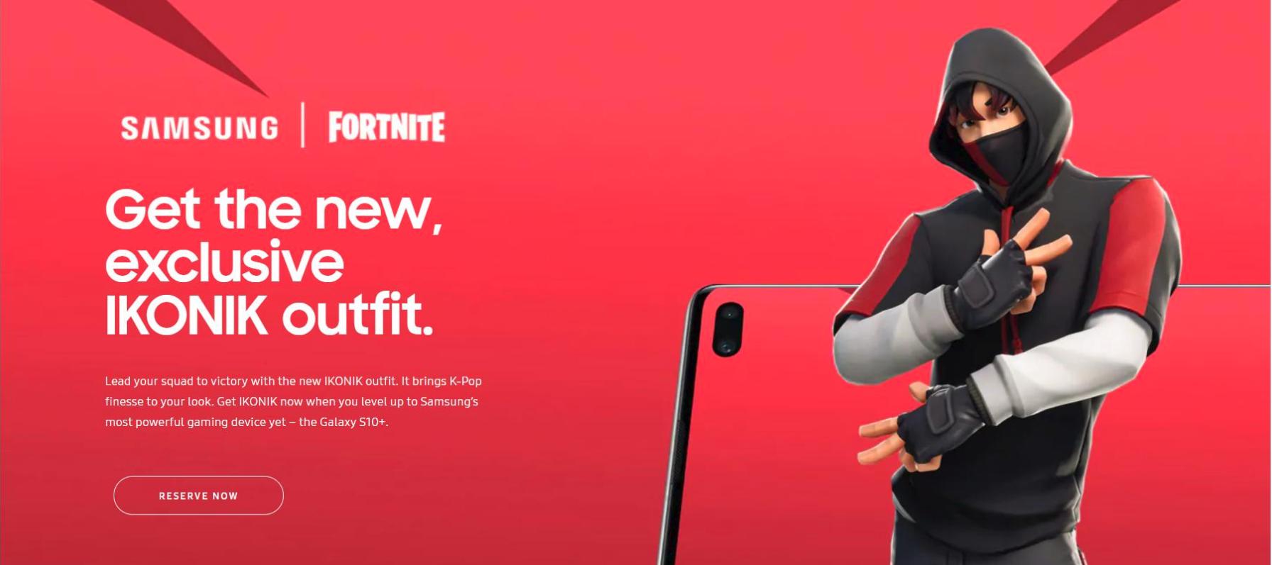 Fortnite x Samsung Collaboration