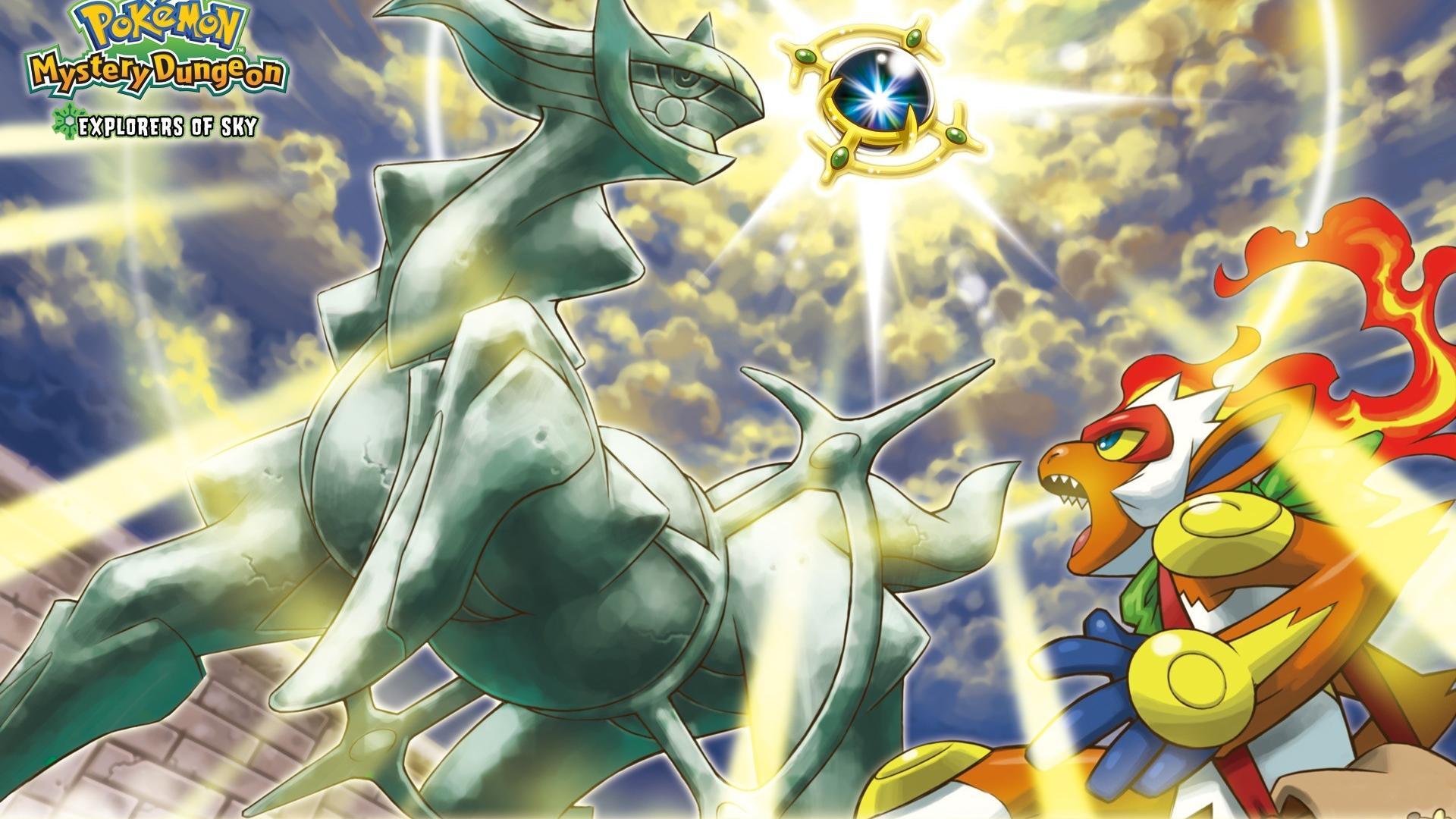 Pokemon tower arceus infernape destiny wallpapers