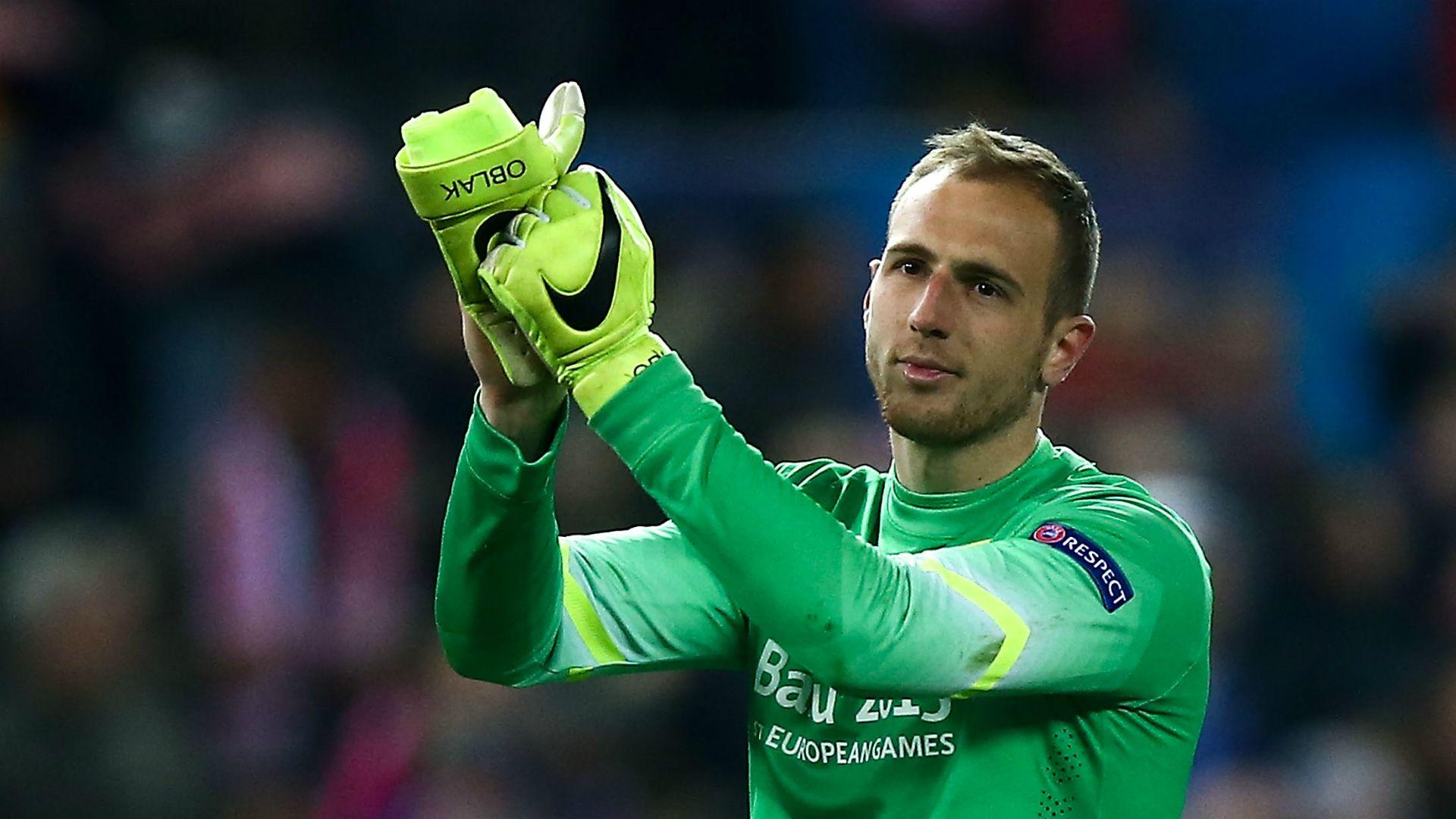 Jan Oblak Atletico Madrid v Bayer Leverkusen Champions League