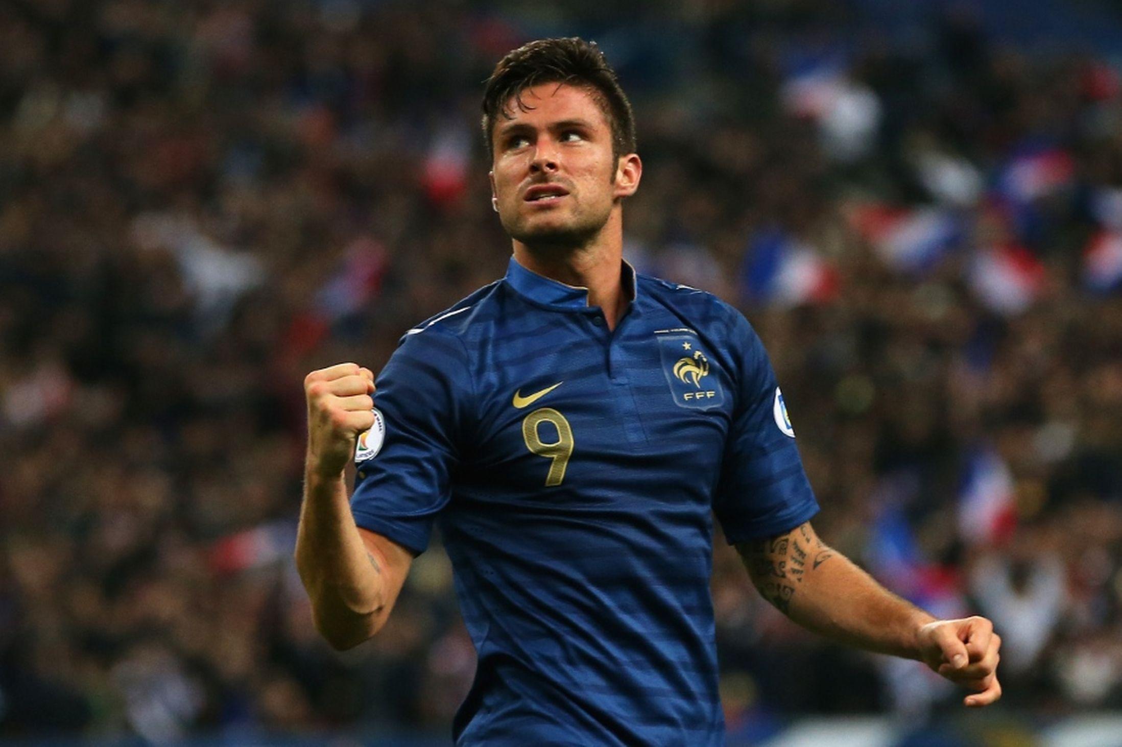 Olivier Giroud of Les Bleus