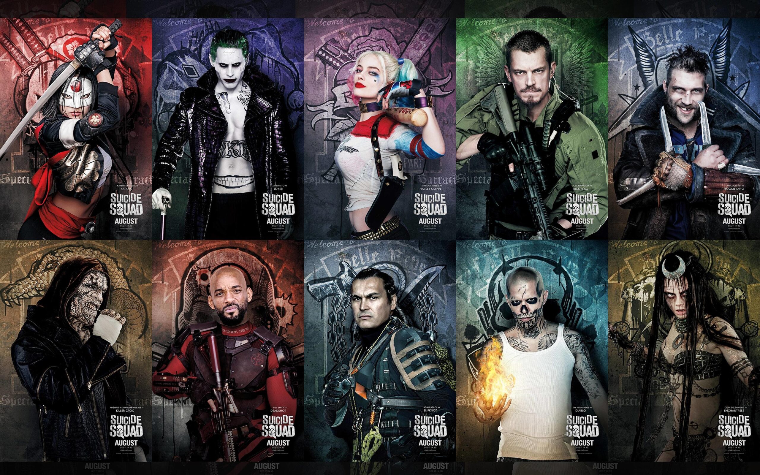 Pictures Suicide Squad 2016 Will Smith Joker hero Harley