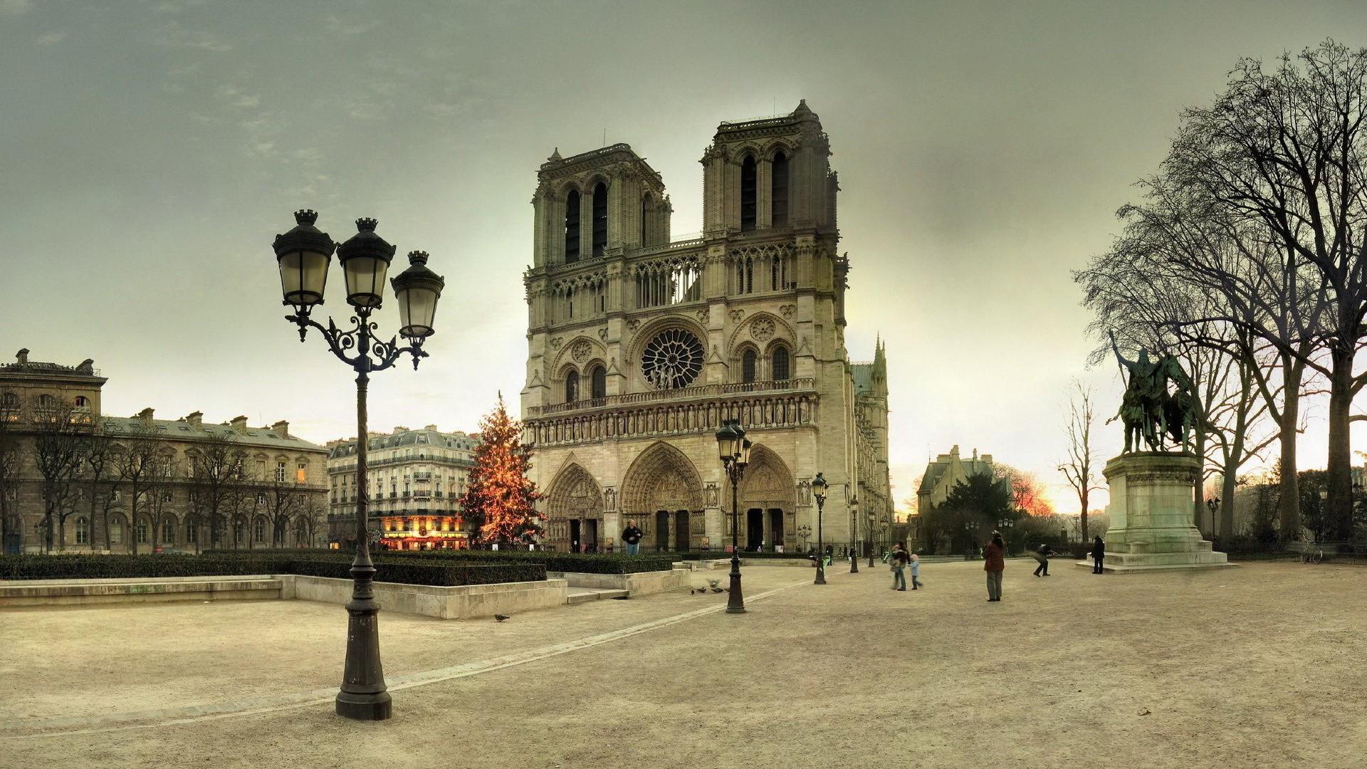 Full HD Wallpapers notre dame cathedral paris gothic, Desktop