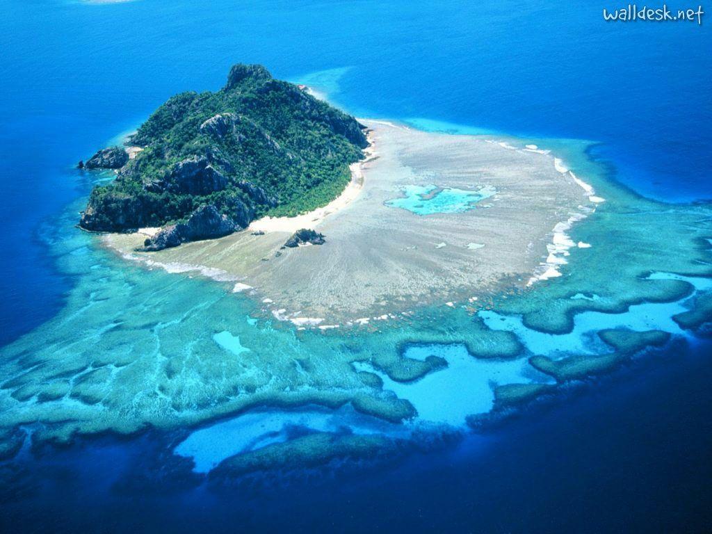 Wallpapers Monuriki Island, Mamanucas, Fiji, papeis desktop image