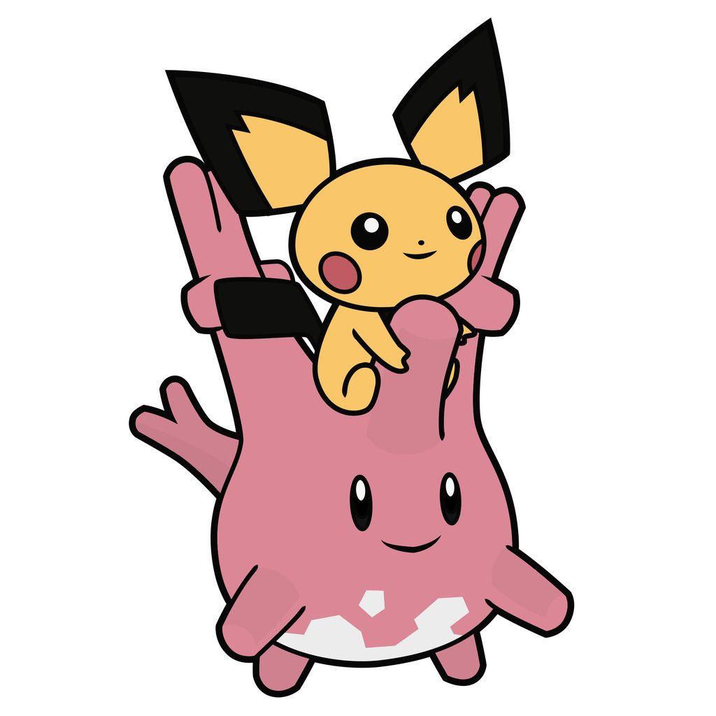 Corsola and Pichu by Elenwae