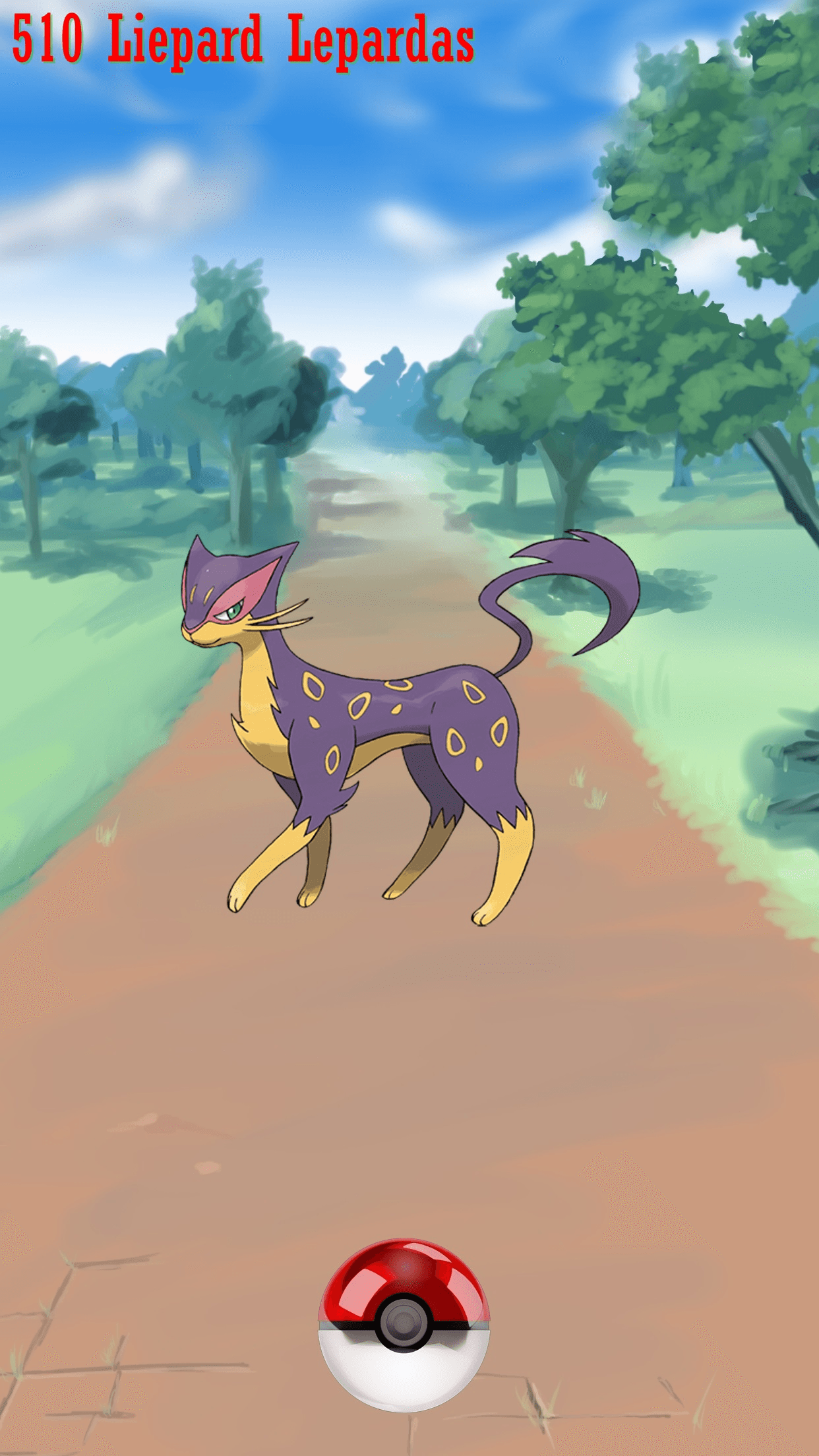 510 Street Pokeball Liepard Lepardas