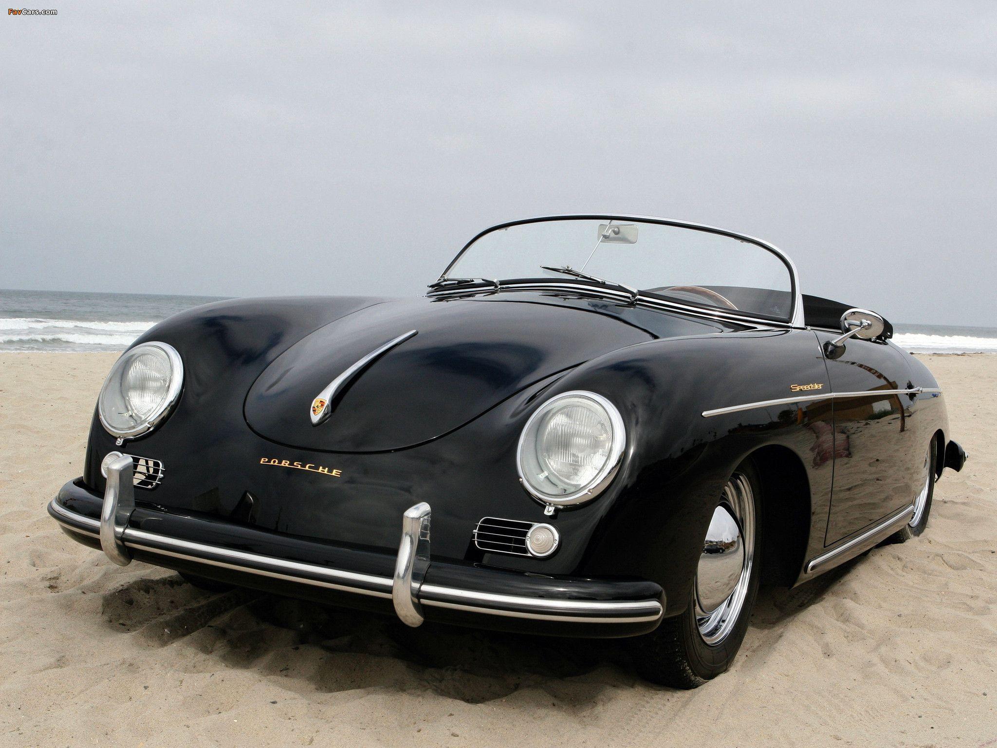 Porsche 356 A: elegant in color photos