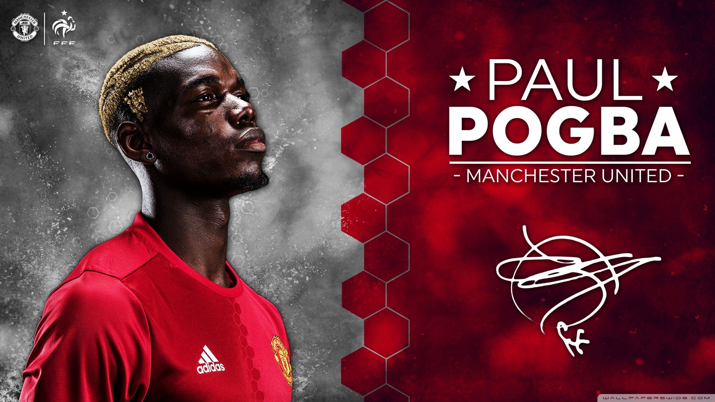 Paul Pogba Manchester United 2016 17 HD desktop wallpapers : High