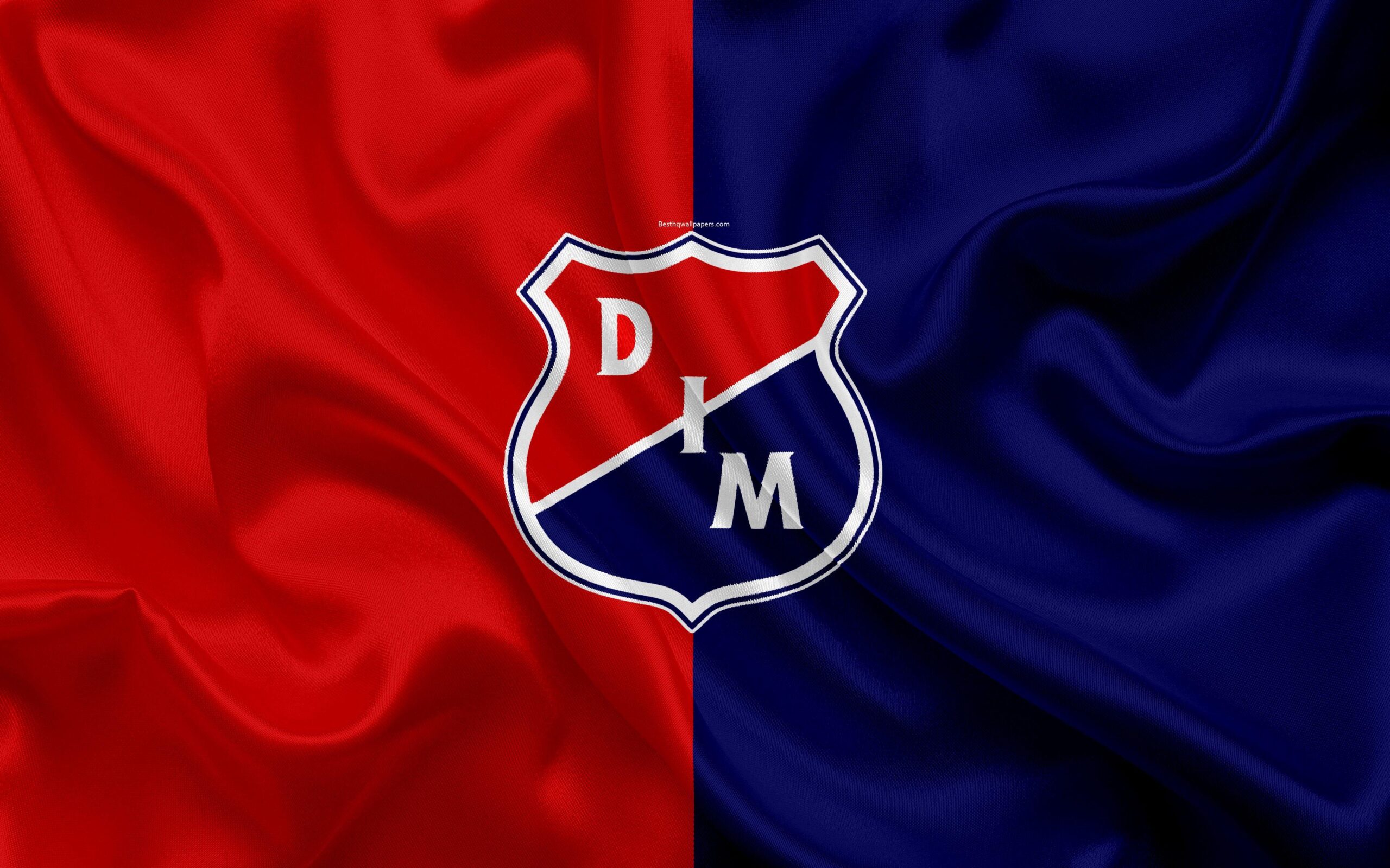 Download wallpapers Deportivo Independiente Medellin, DIM, 4k, logo