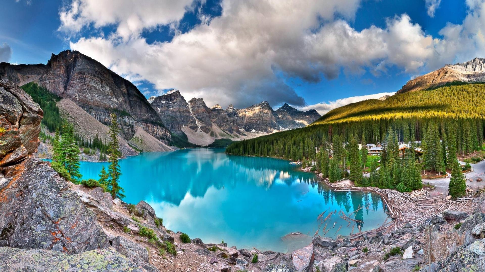 Banff national park canada emerald moraine lake wallpapers