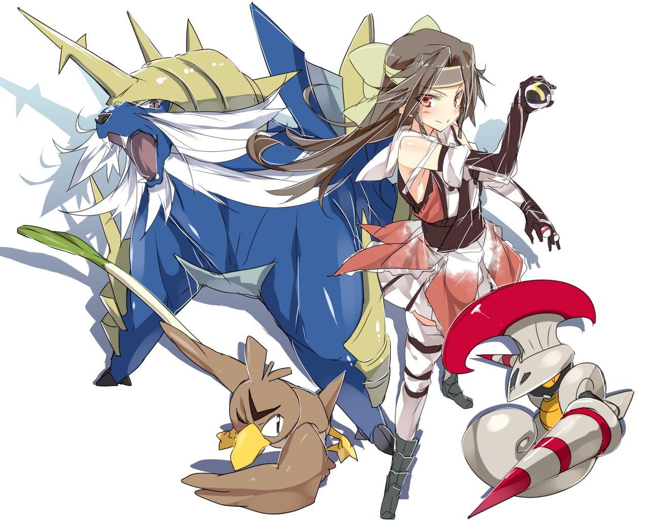 escavalier, farfetch’d, jintsuu, and samurott