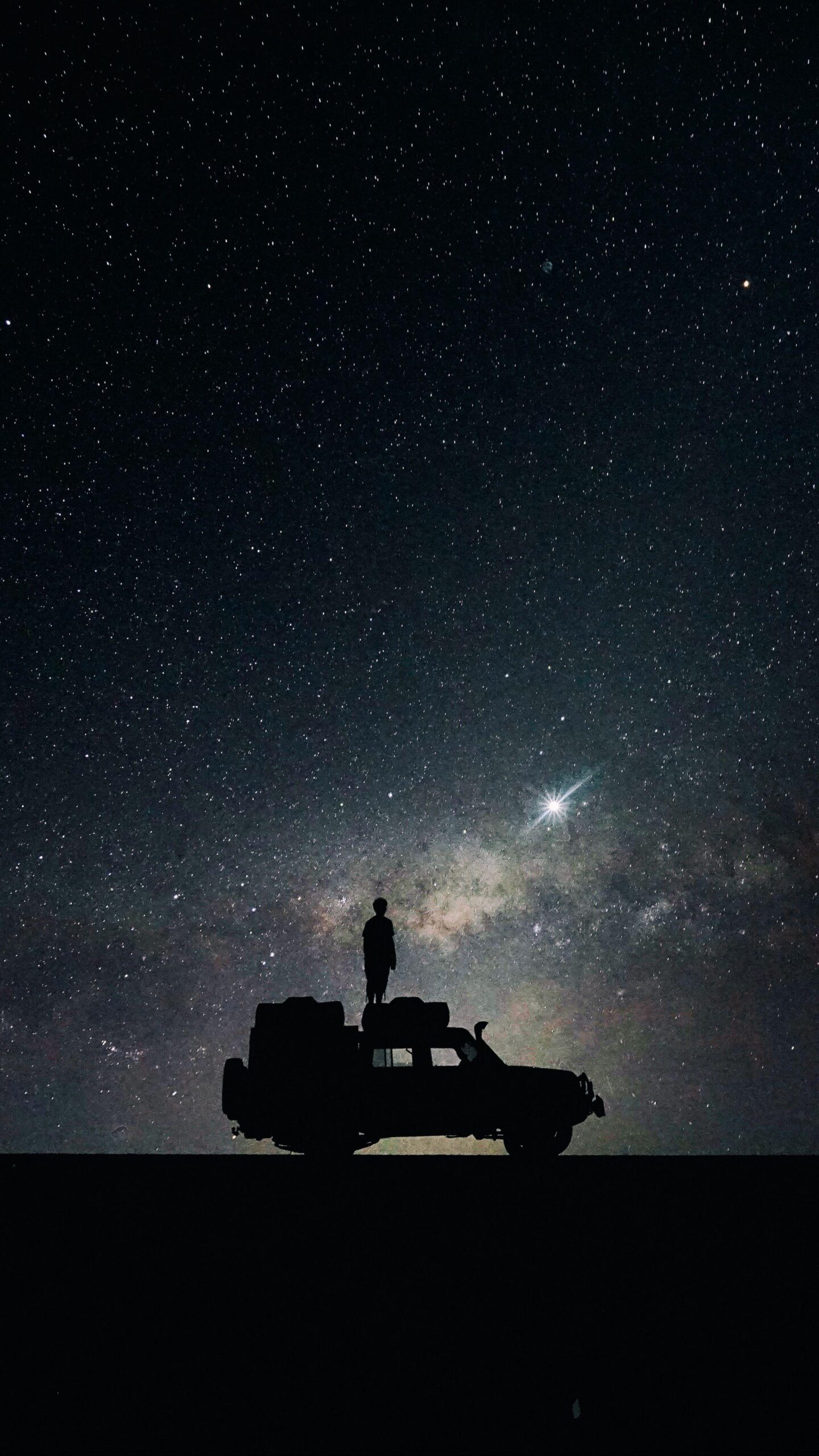 Download wallpapers stars, sky, space, car samsung galaxy