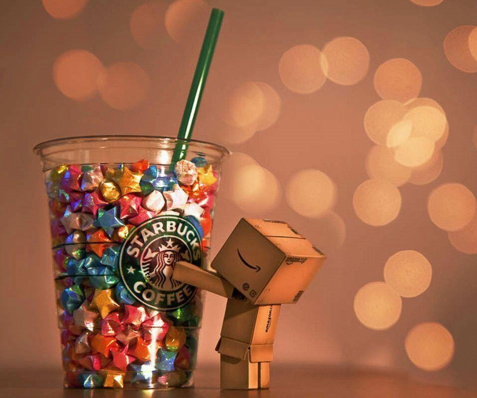 Danbo Starbucks wallpapers for mobile phone