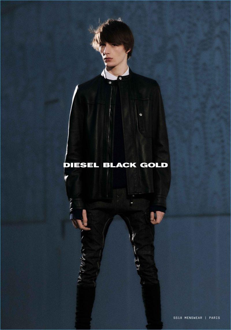 Finnlay Davis Embraces Techno Grunge for Diesel Black Gold Spring