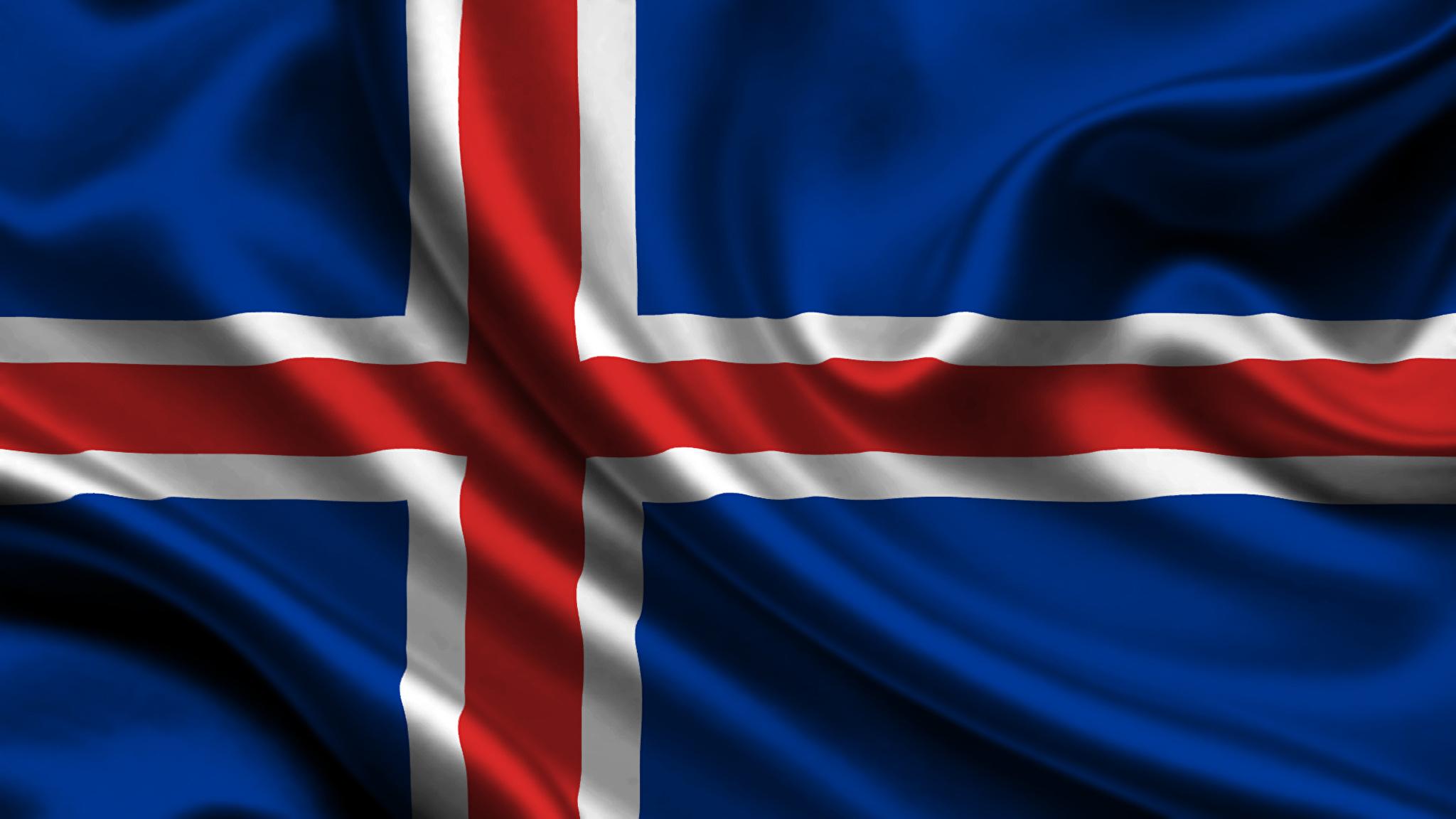 Wallpapers Iceland Flag Cross