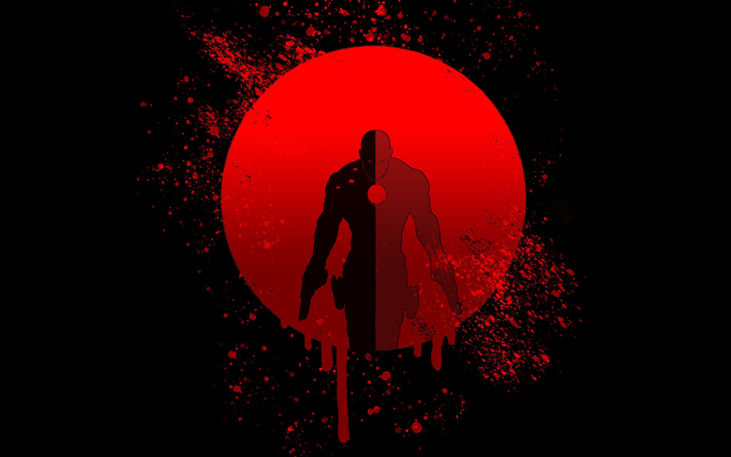 Download wallpapers bloodshot, minimal, art, 2020, 4k