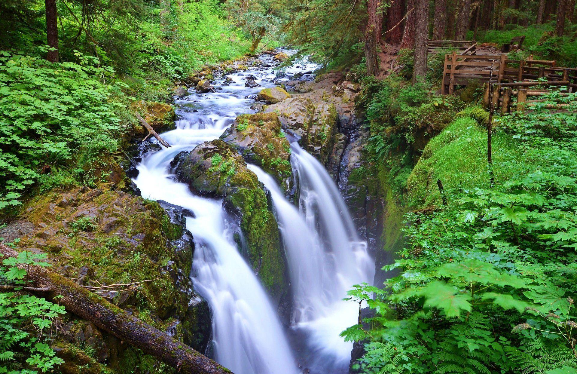 sol duc falls olympic national park washington united states river